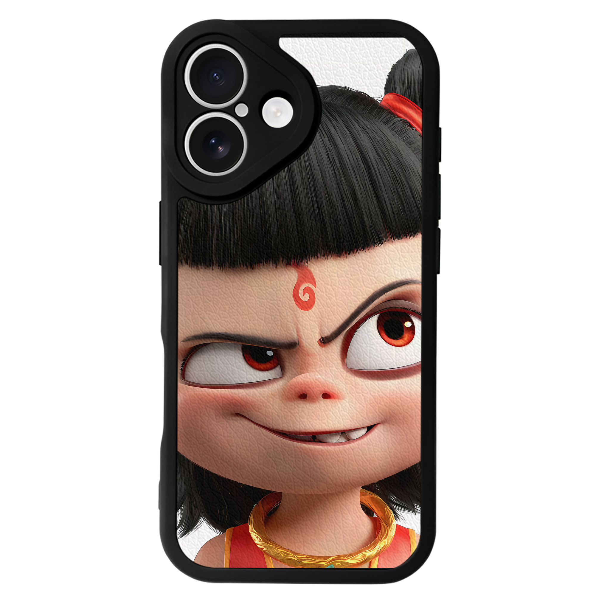 （画像用） Ne Zha 2 ナタ 魔童の大暴れ 【iPhone 16シリーズ対応】シリコンスマホケース（レザー調） 材質：シリコン